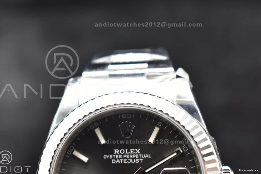 on QuickDry Edition Oyster Grey DateJust 126334 1:1 Dial 41 VSF VS 624 Bracelet 904L Best SS 0521